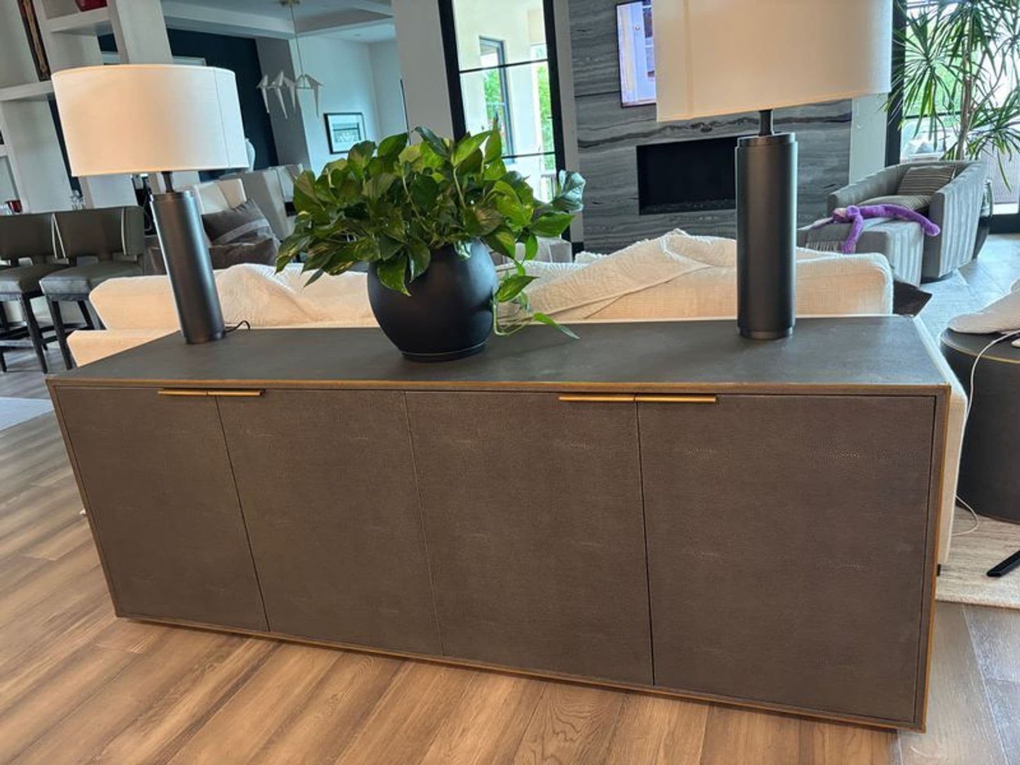 Restoration Hardware Saunderson Shagreen Sideboard