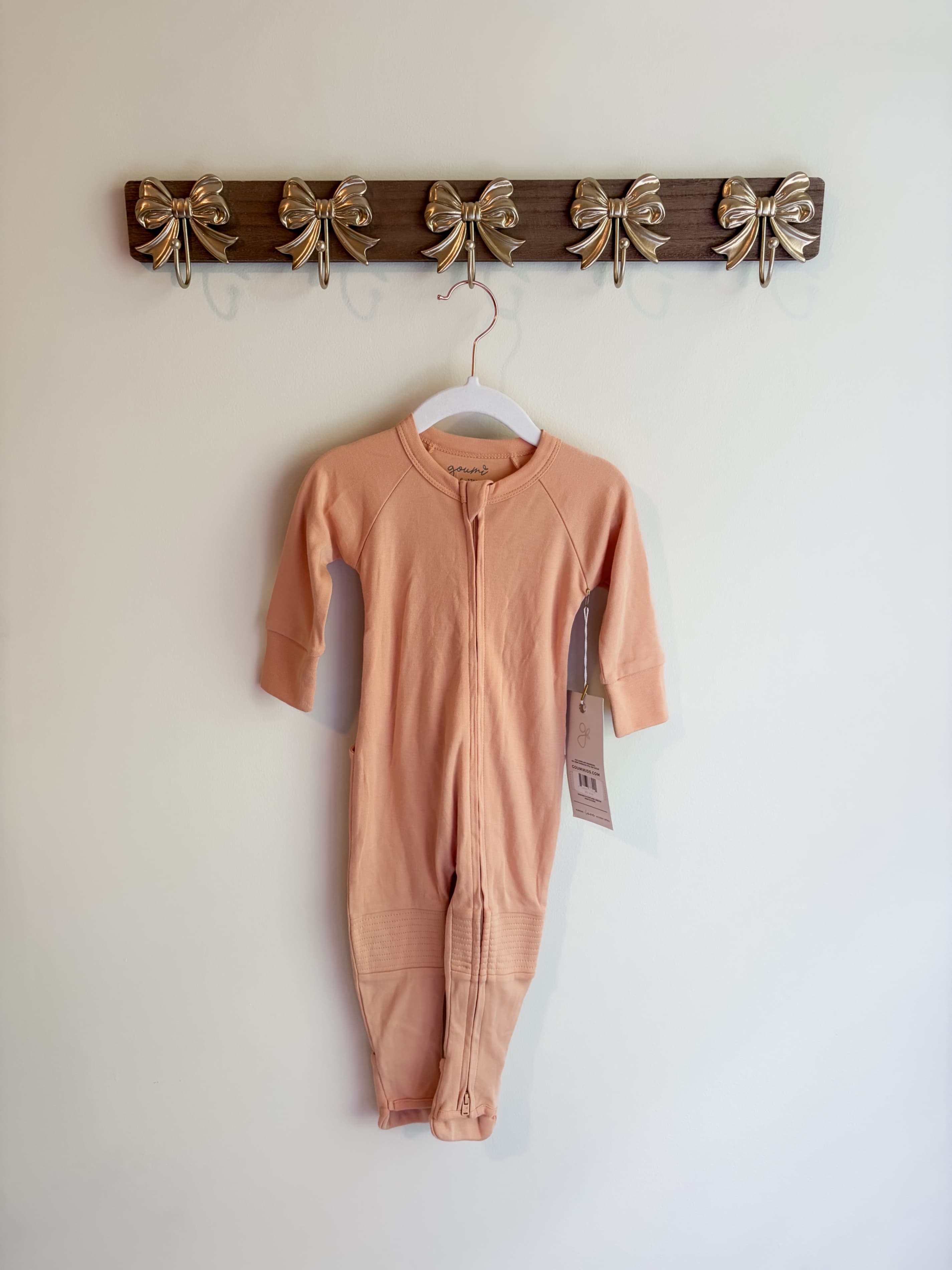 Goumi Kids Organic Cotton Footed Pajamas Size 6-12M