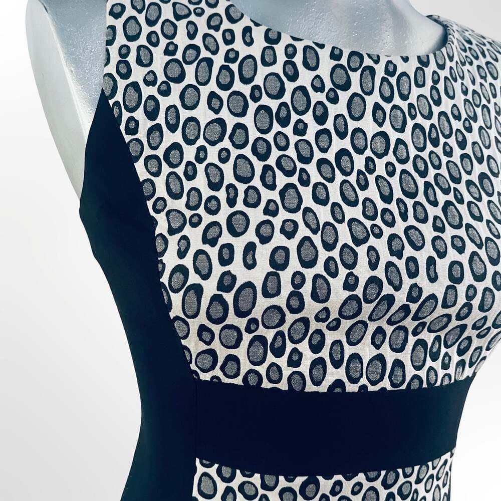 Rachel Zoe Mixed Media Leopard Print Sheath Dress