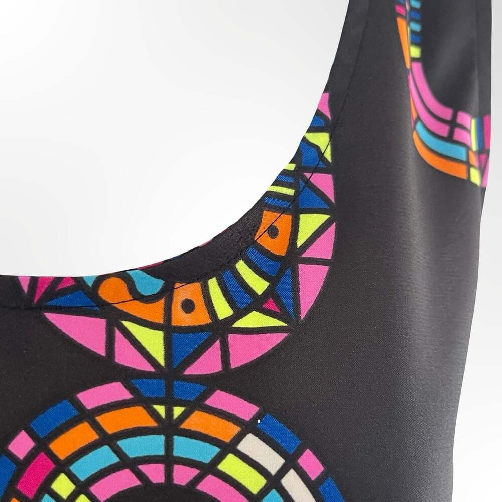 Mara Hoffman Poly CDC Snakes Black Racerback Tank Top