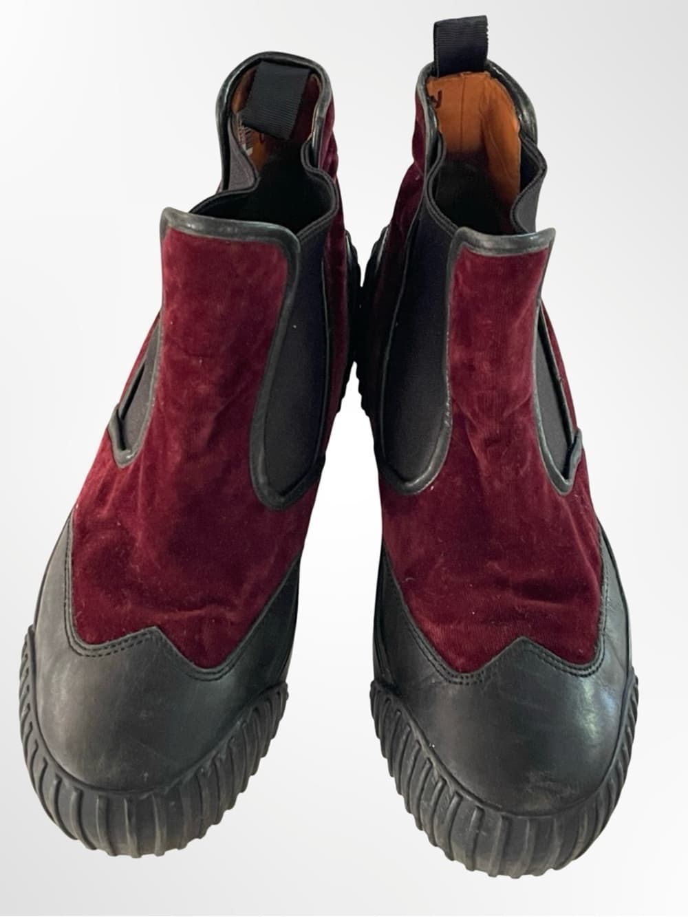 Marc By Marc Jacobs Men's Burgundy Suede Chukka Boots in 40