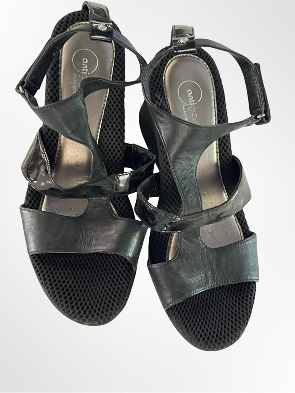 Easy Spirit Black Women's Wedge Sandals with in size 7.5 NWOT