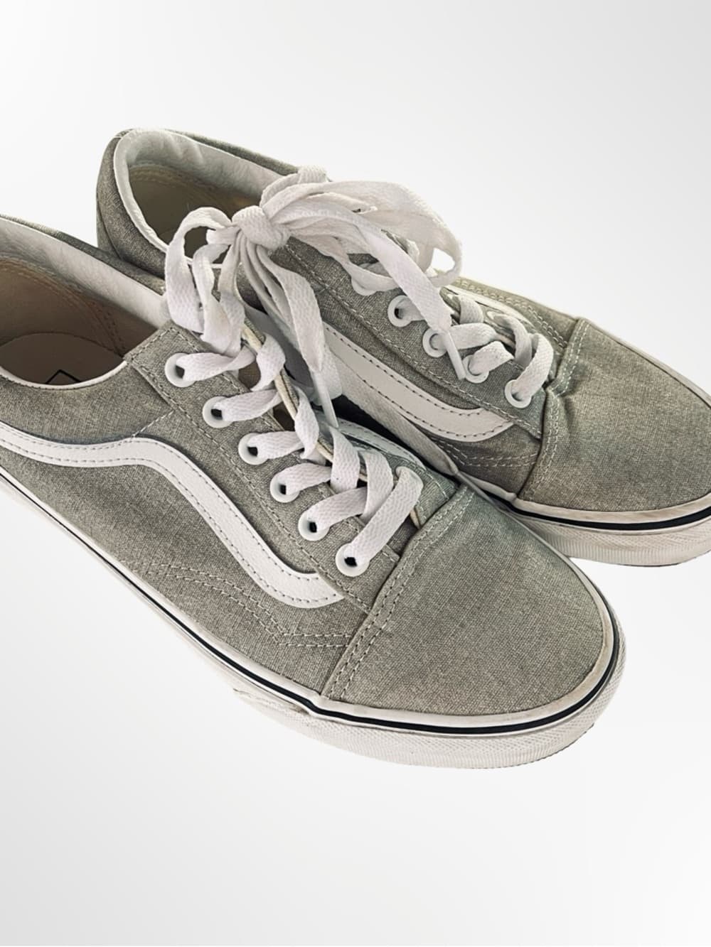 Women's Vans Low-Top Sneakers with White Stripe in size 7.5