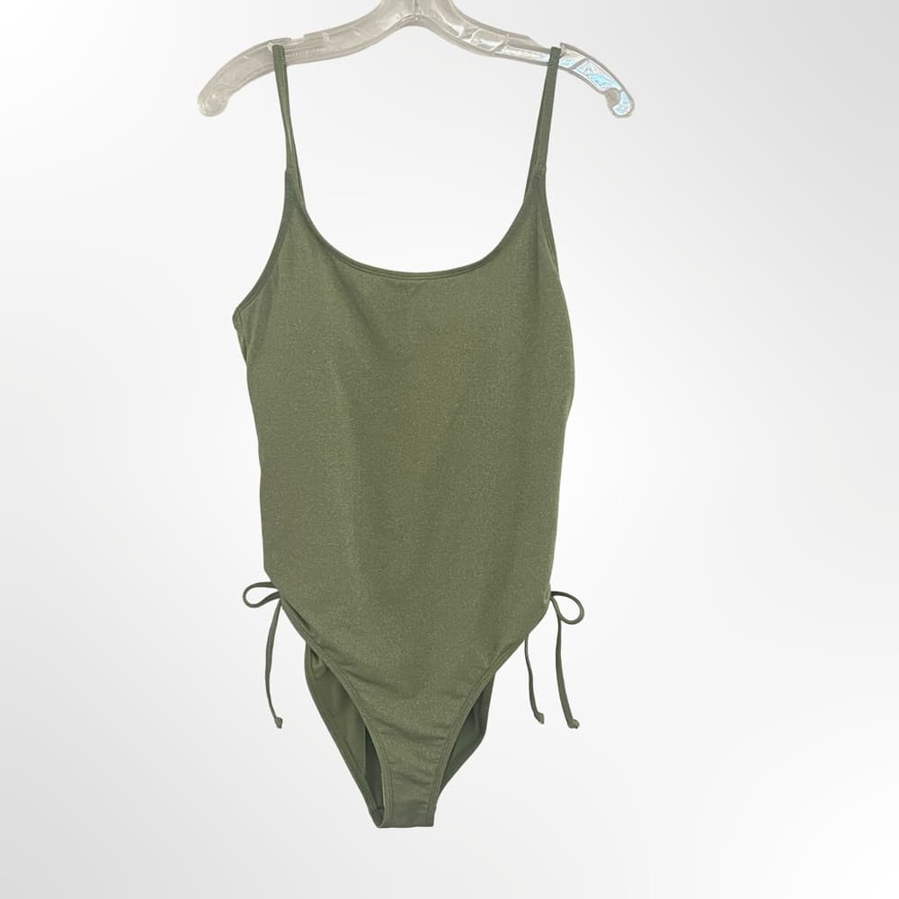 Salt + Cove Olive Green One-Piece Swimsuit in Size L NWT