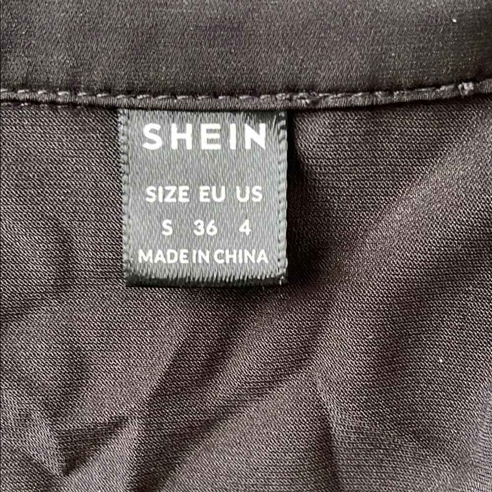 Shein size S Black Wrap Dress