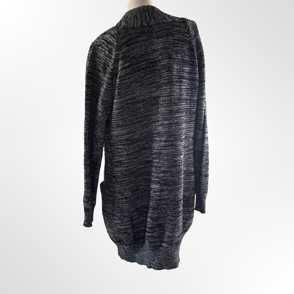 Cielo Charcoal Open-Front Cardigan in Medium size