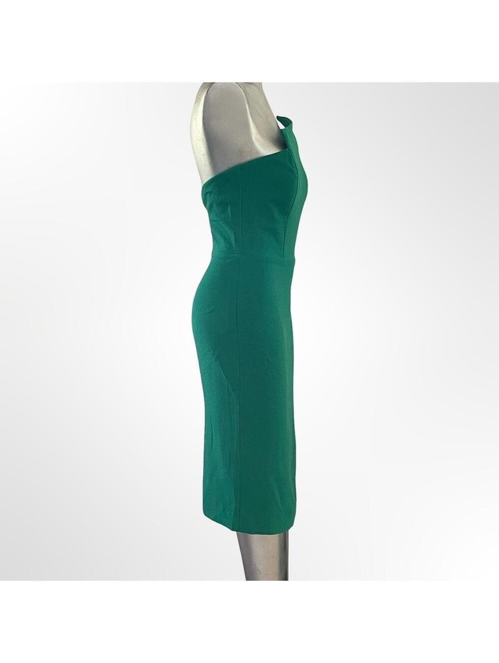 Aida Elegant Green Strapless Dress