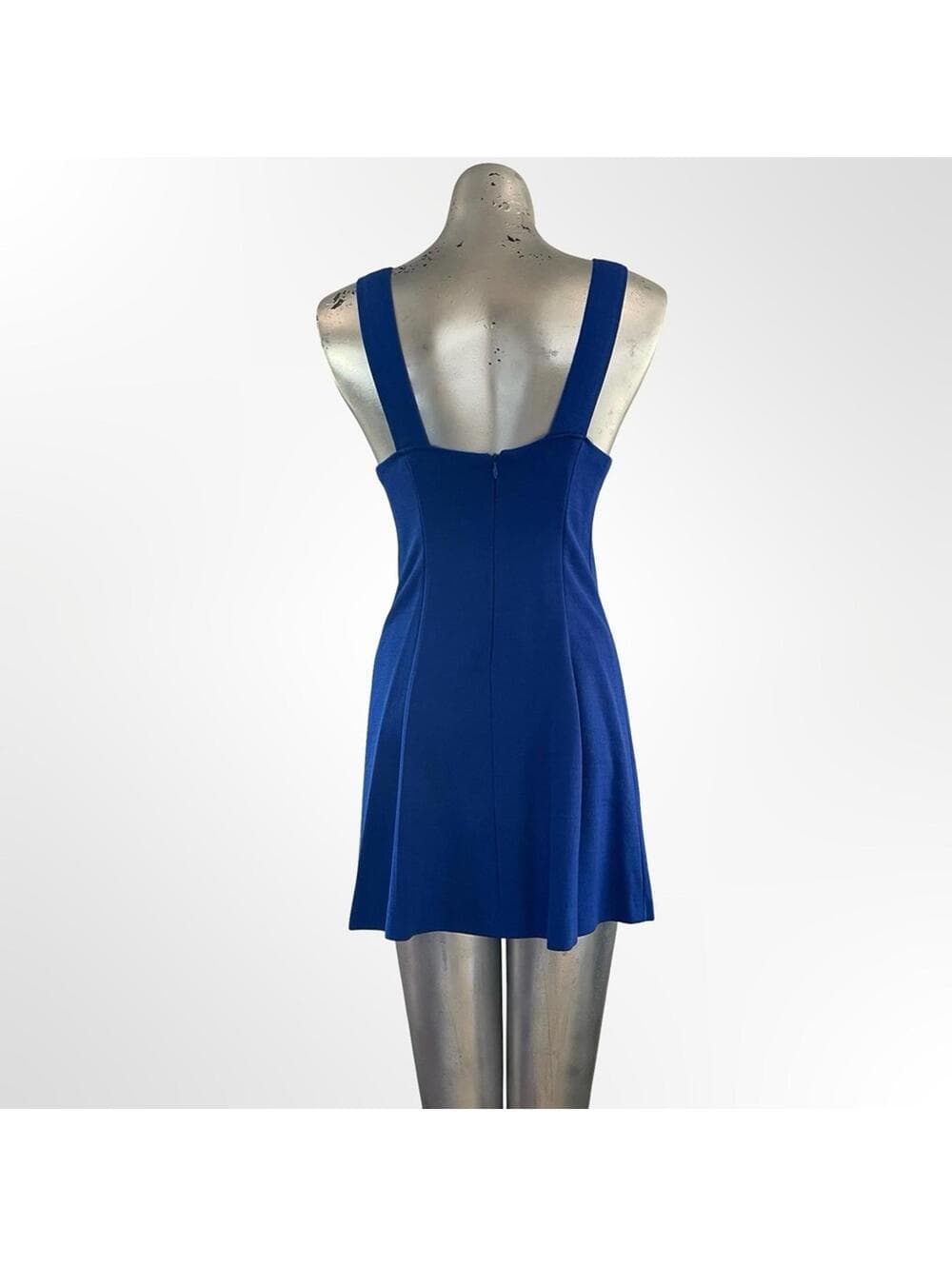 Blue Sleeveless Mini Dress in size M