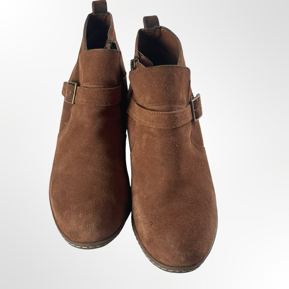 Franco Sarto Brown Suede Ankle Boots in size 9.5