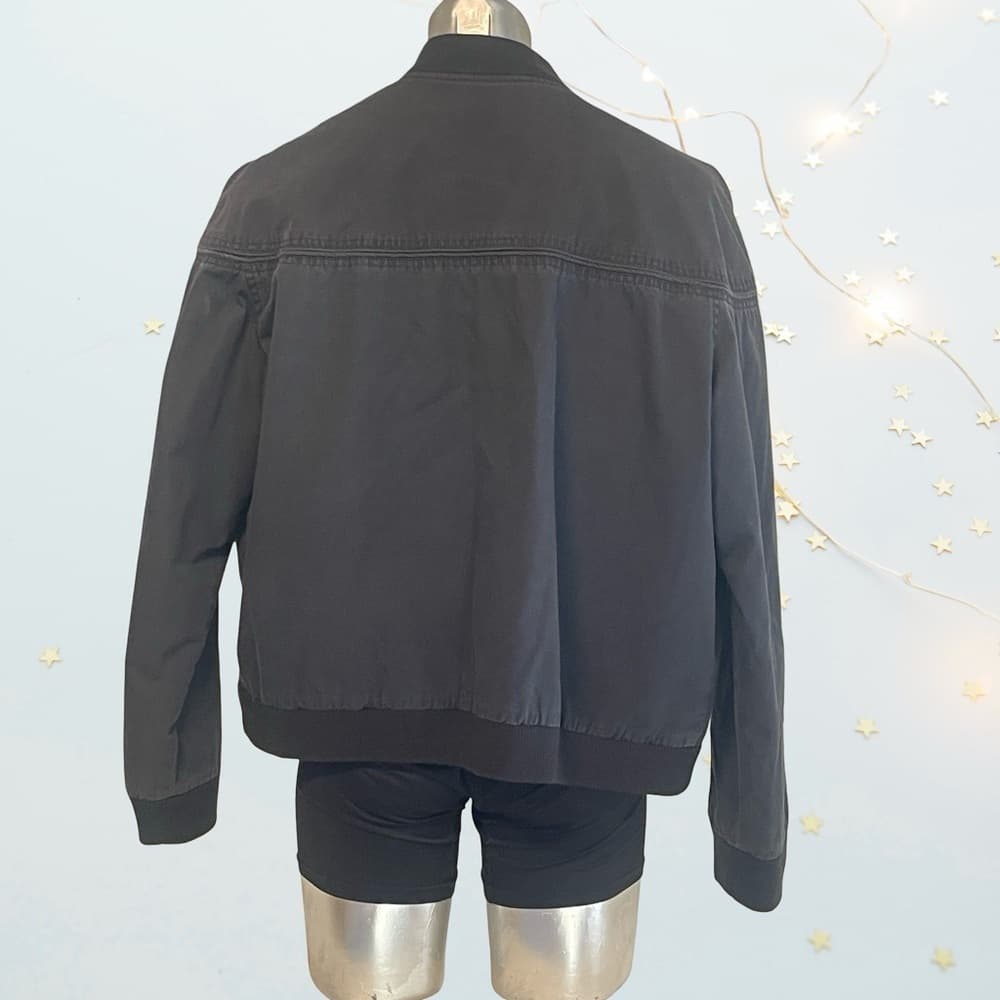David Taylor Charcoal Bomber Jacket in size XL
