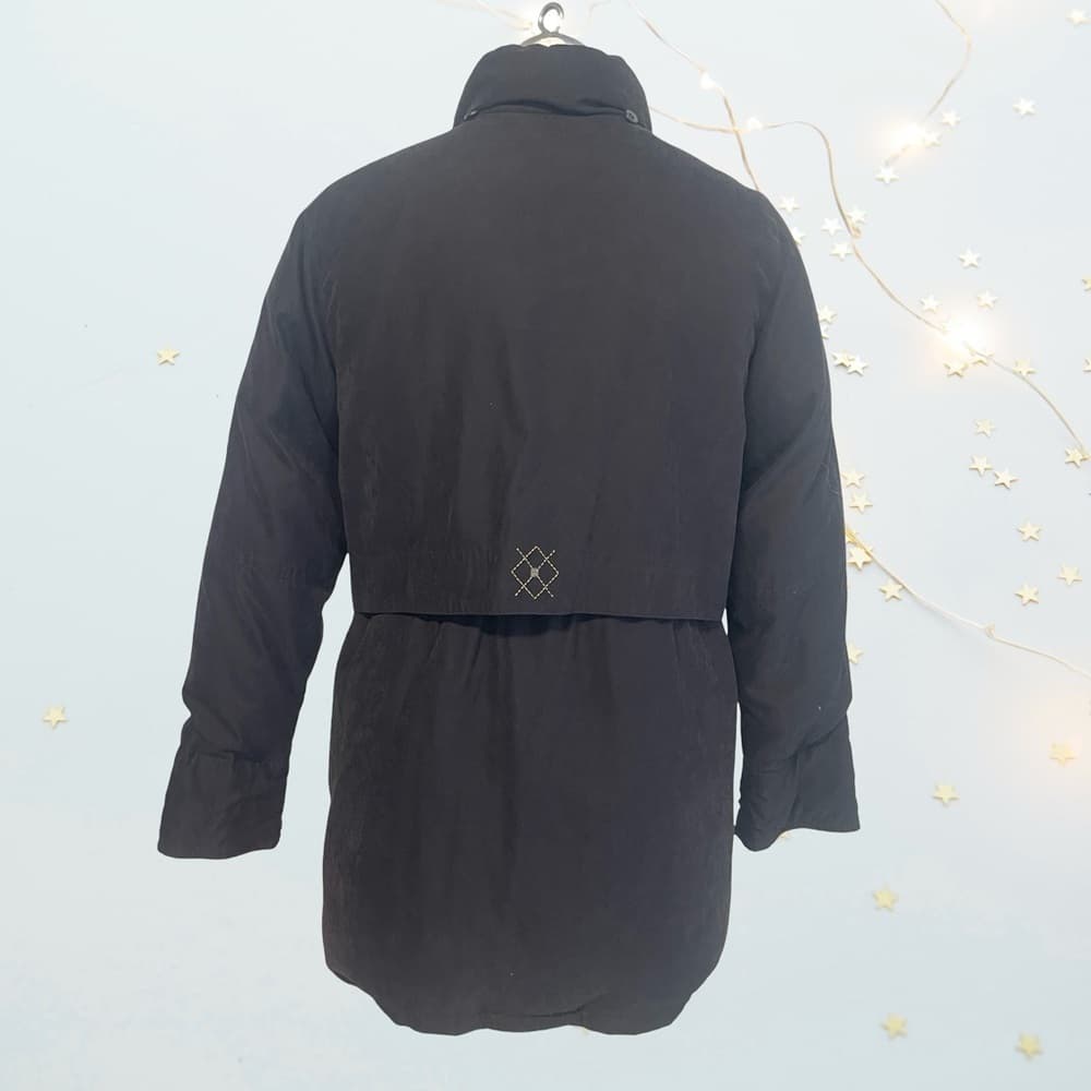 Utex Design Black Quilted Women's Coat in size M