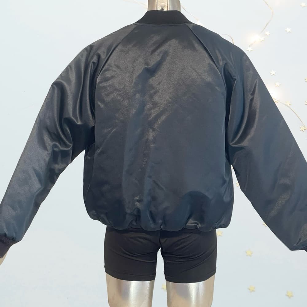 JCM Uniforms Men's Black Bomber Jacket in Large size