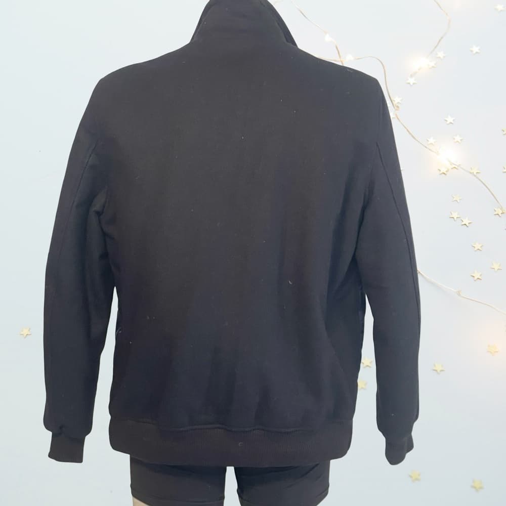 Men's Navy & Black Puffer Quilted Jacket in Large size