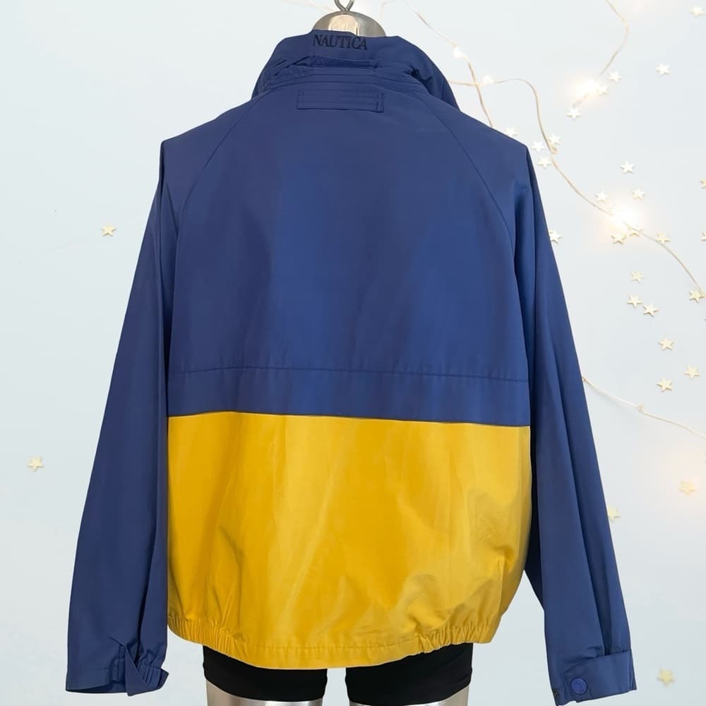 90's Vintage Nautica two tone Competition Jacket in XL size