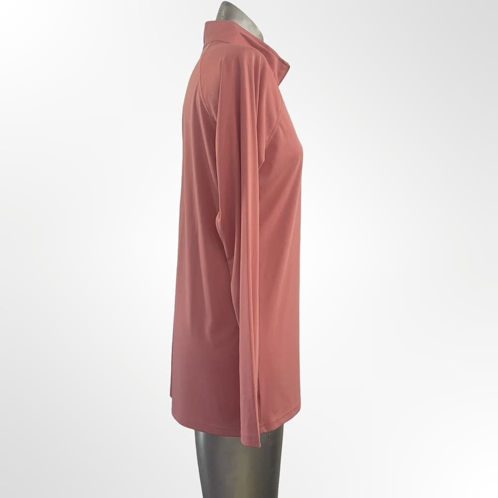 Women's Long Sleeve Sporty Top in Rose