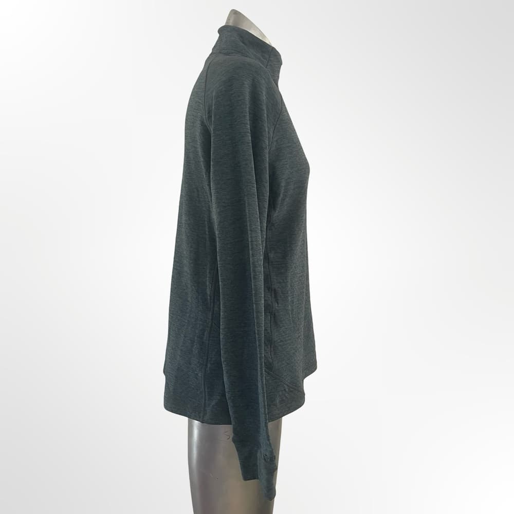 Ran Dark Gray Quarter-Zip Pullover in size L