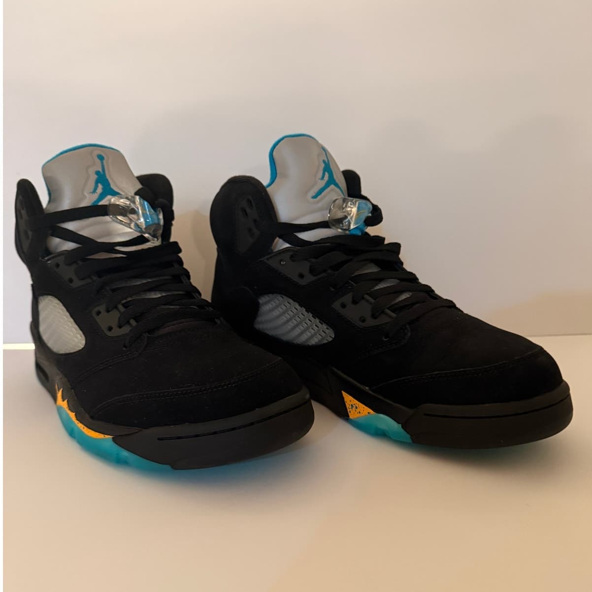 Air Jordan 5 Aqua Size 10 | Black Teal Yellow OG Lace Locks