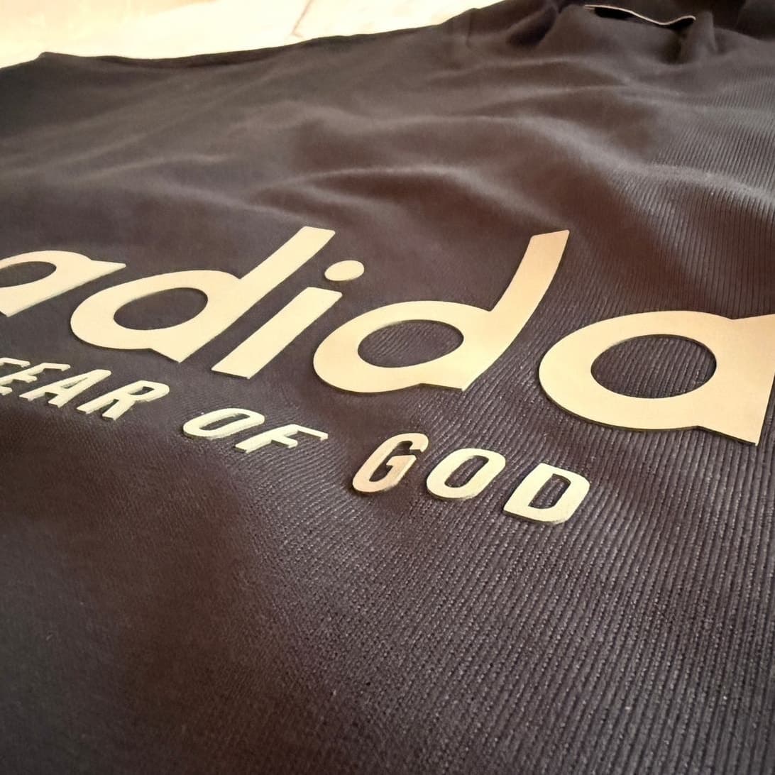 Adidas Fear of God Athletics 3/4 Tee Black Size L New Jerry Lorenzo IS6839