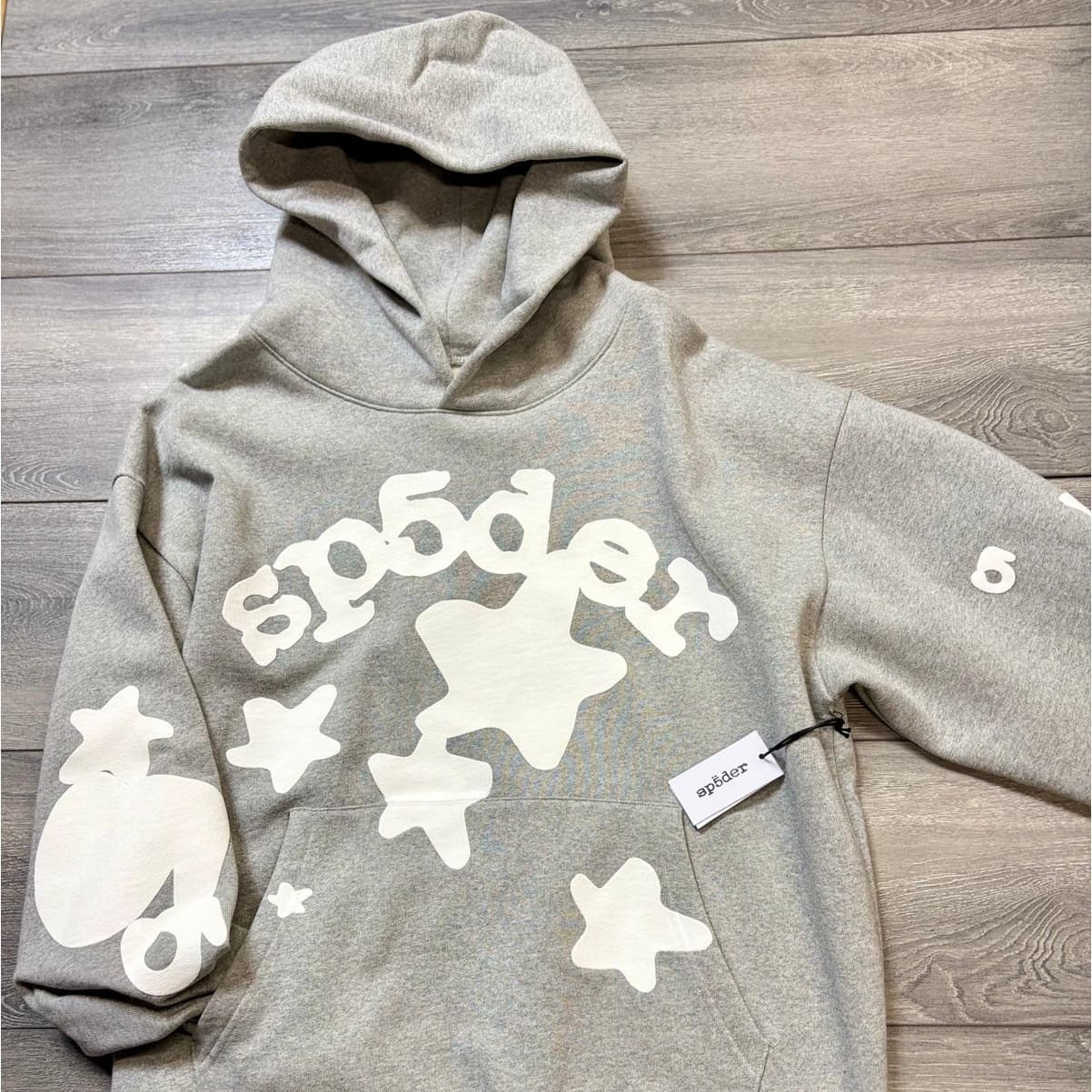 Sp5der Beluga Heather Gray Hoodie Size XL Brand New With Tags Authentic
