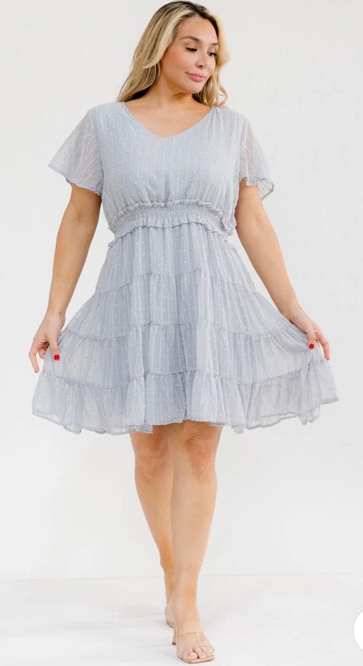 Cloud Nine Tiered Dress - 3X
