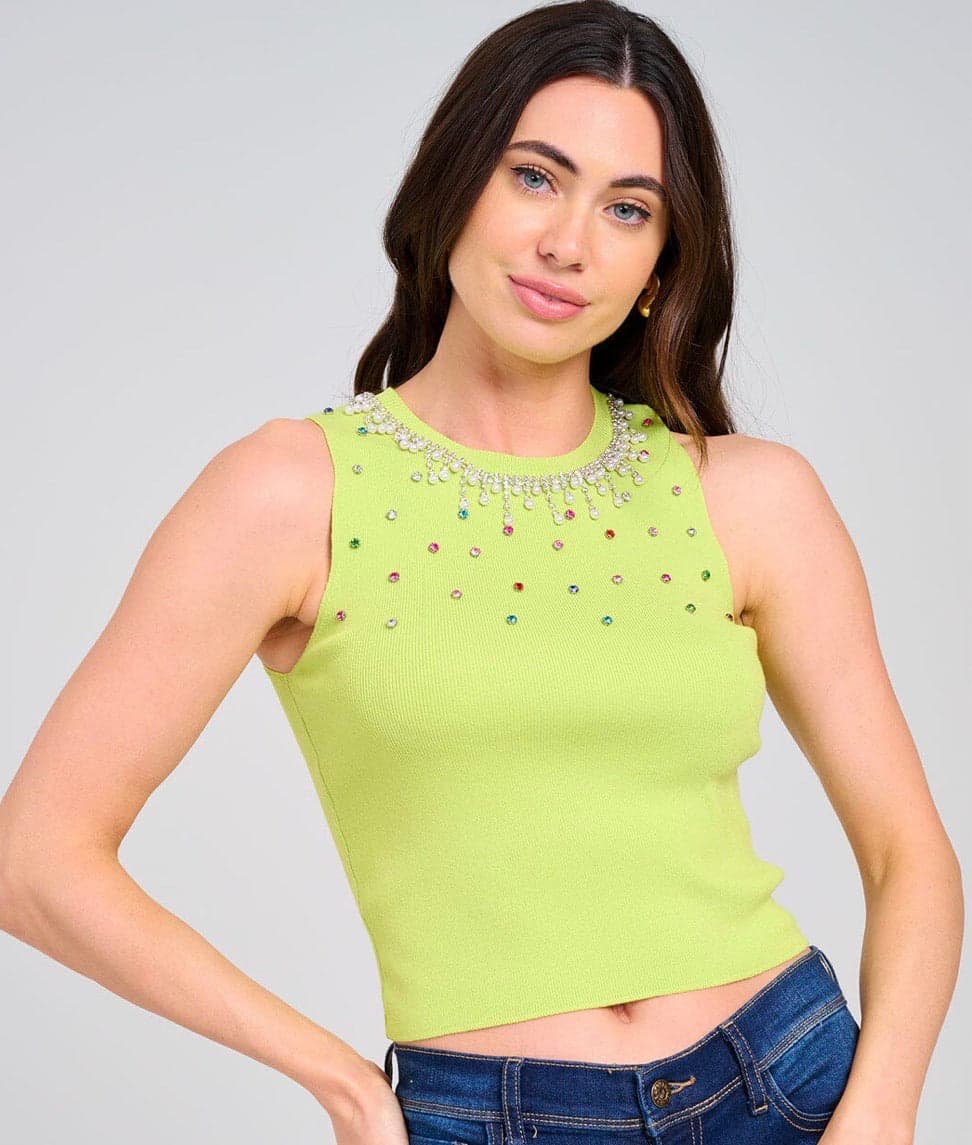 So Make The Friendship Bracelets Cropped Tank - Large/XL