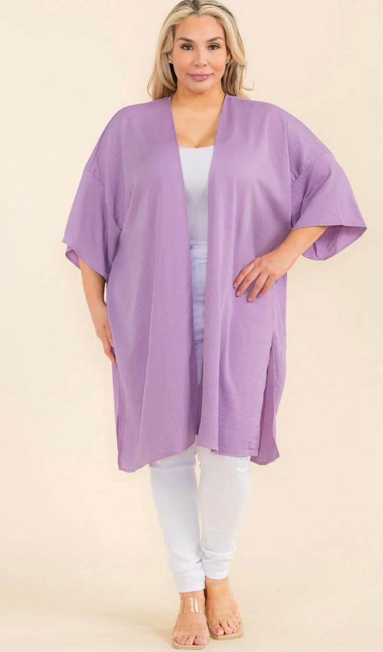 Lavender Ease Cardigan - 3X