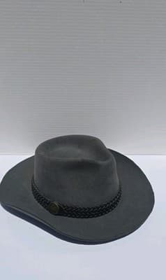 Baskins Rodeo King 4XXXX Beaver Gray Western Cowboy Hat w/ Braided Hatband