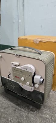 Kodak Brownie 500 8mm Desktop Movie Projector with Box Beige/Gray
