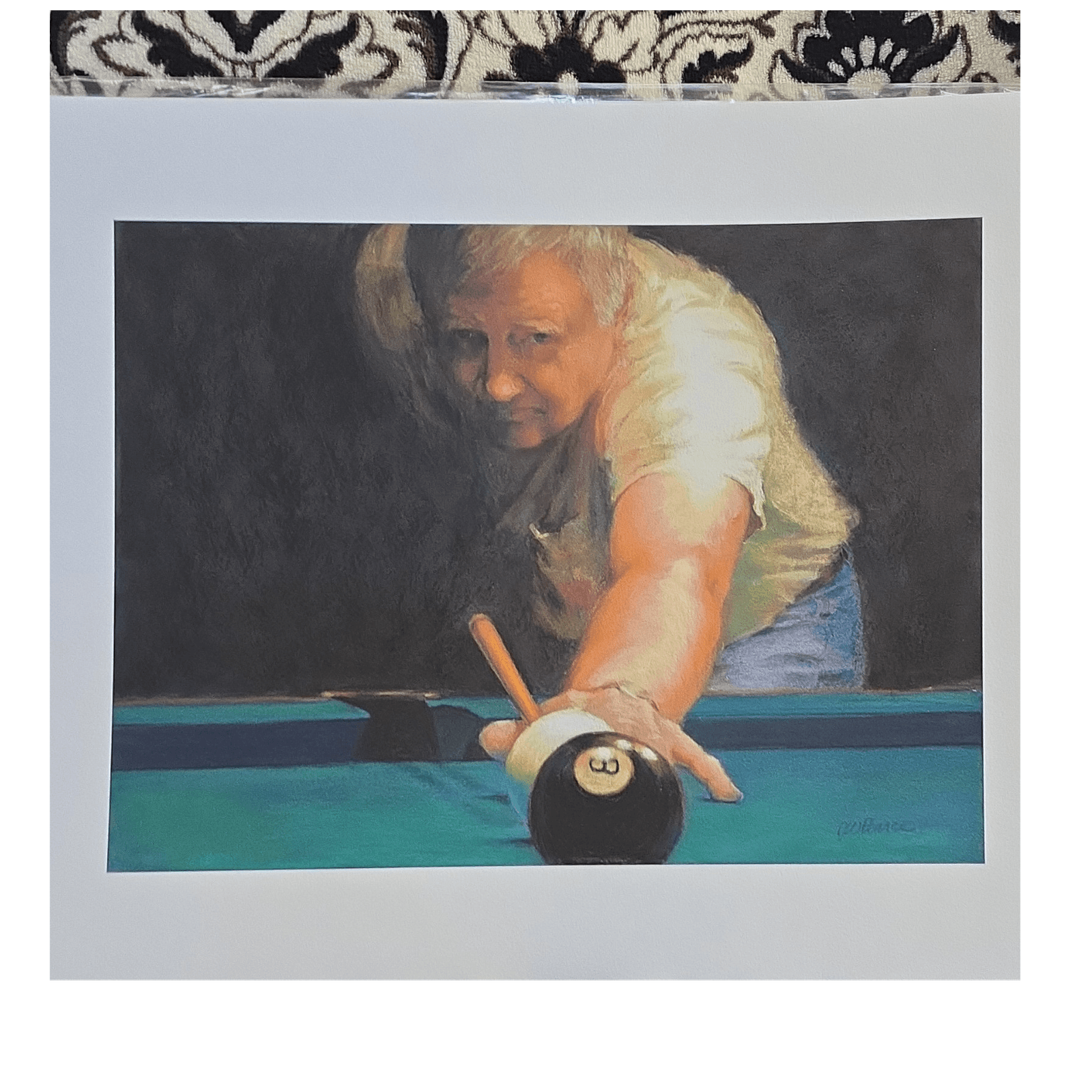 JoAnn Pearce On Cue Giclée Print Limited Edition Numbered 2015 Billiards