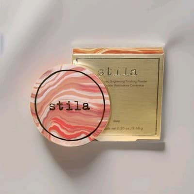 Stila One Step Correct Brightening Finishing Powder Deep 0.3oz Full Size NEW NIB