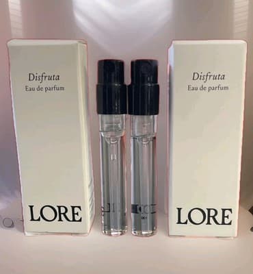 Lot Of 2Lore Disfruta Eau de Parfum Sample Spray 1.5mL Each NIB Fragrance NEW!!!