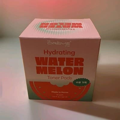 The Crème Shop Hydrating Watermelon Toner Pads Pink 70 Count NIB NEW In Box!!!