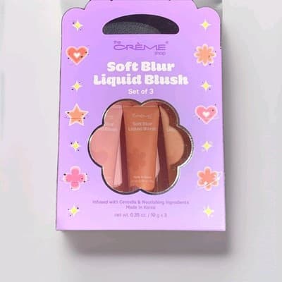 The Crème Shop Soft Blur Liquid Blush Set of 3 Centella Infused NIB Sealed NEW!!