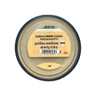 bareMinerals ORIGINAL Loose Powder Foundation SPF 15 0.28 oz Golden Medium W20
