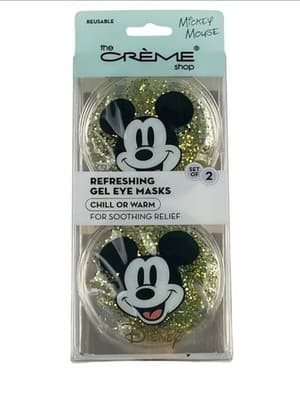 The Crème Shop Mickey Mouse Refreshing Gel Eye Masks Set of 2 NIB NEW Disney!!!