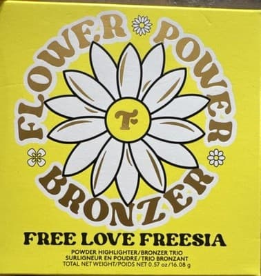 Trixie Cosmetics Flower Power Bronzer Free Love Freesia Powder NIB New Authentic