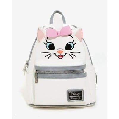 Disney Loungefly Marie Aristocats Logo Rare Vintage Cosplay Mini Backpack EUC