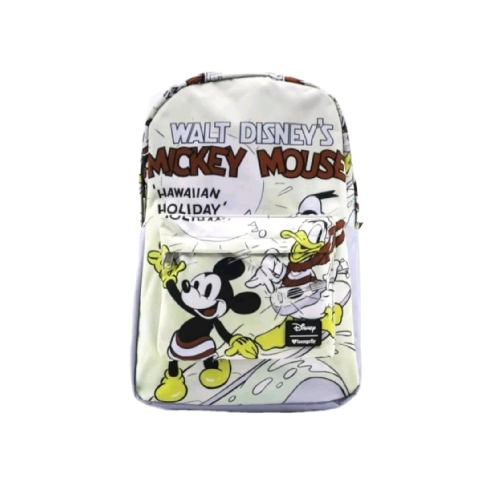 Loungefly Disney Mickey Hawaiian Holiday Nylon Backpack OG Heart Logo NWT Sealed