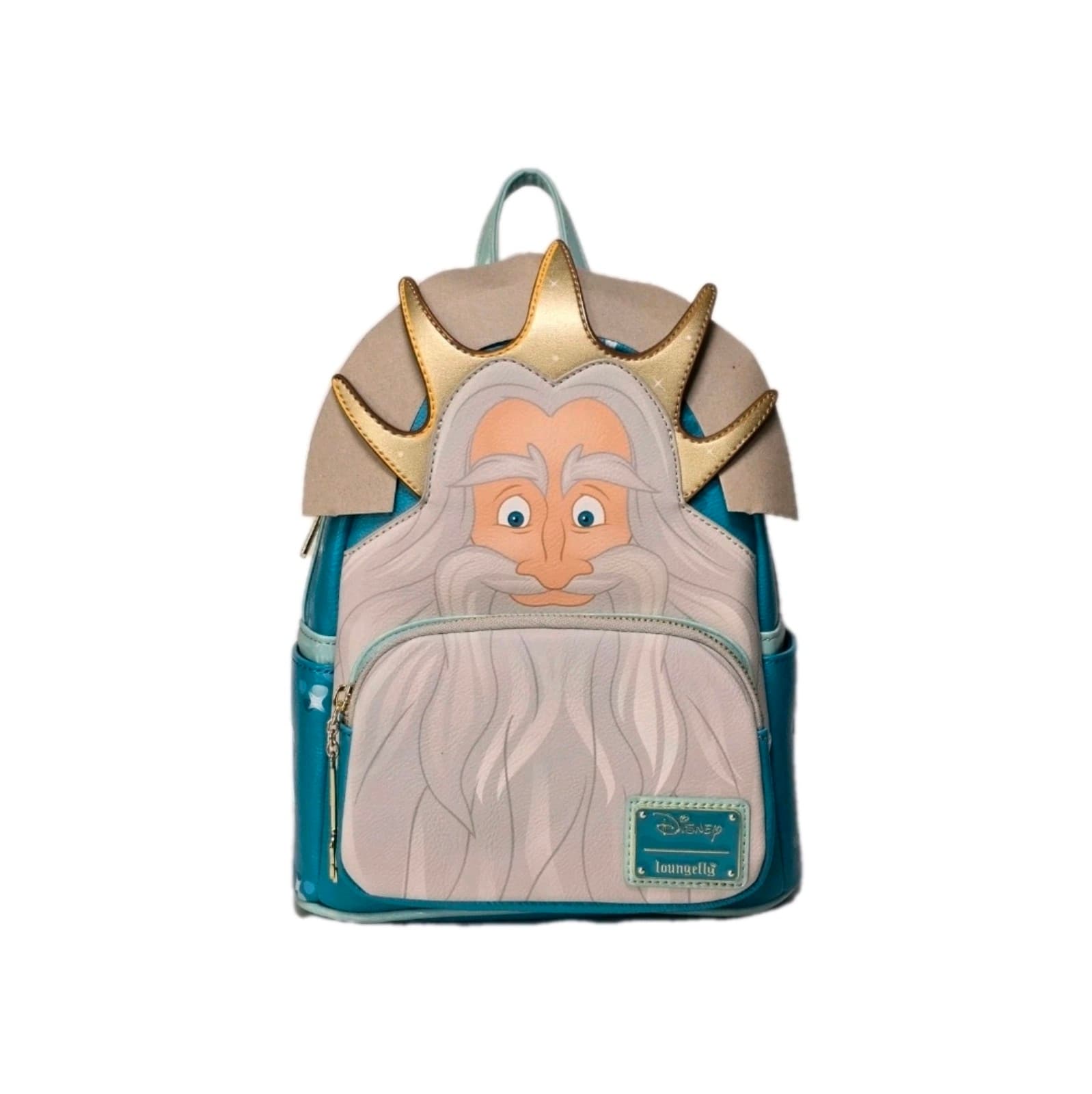 Loungefly Disney Little Mermaid King Triton Cosplay Mini Backpack 2022 Rare NWT