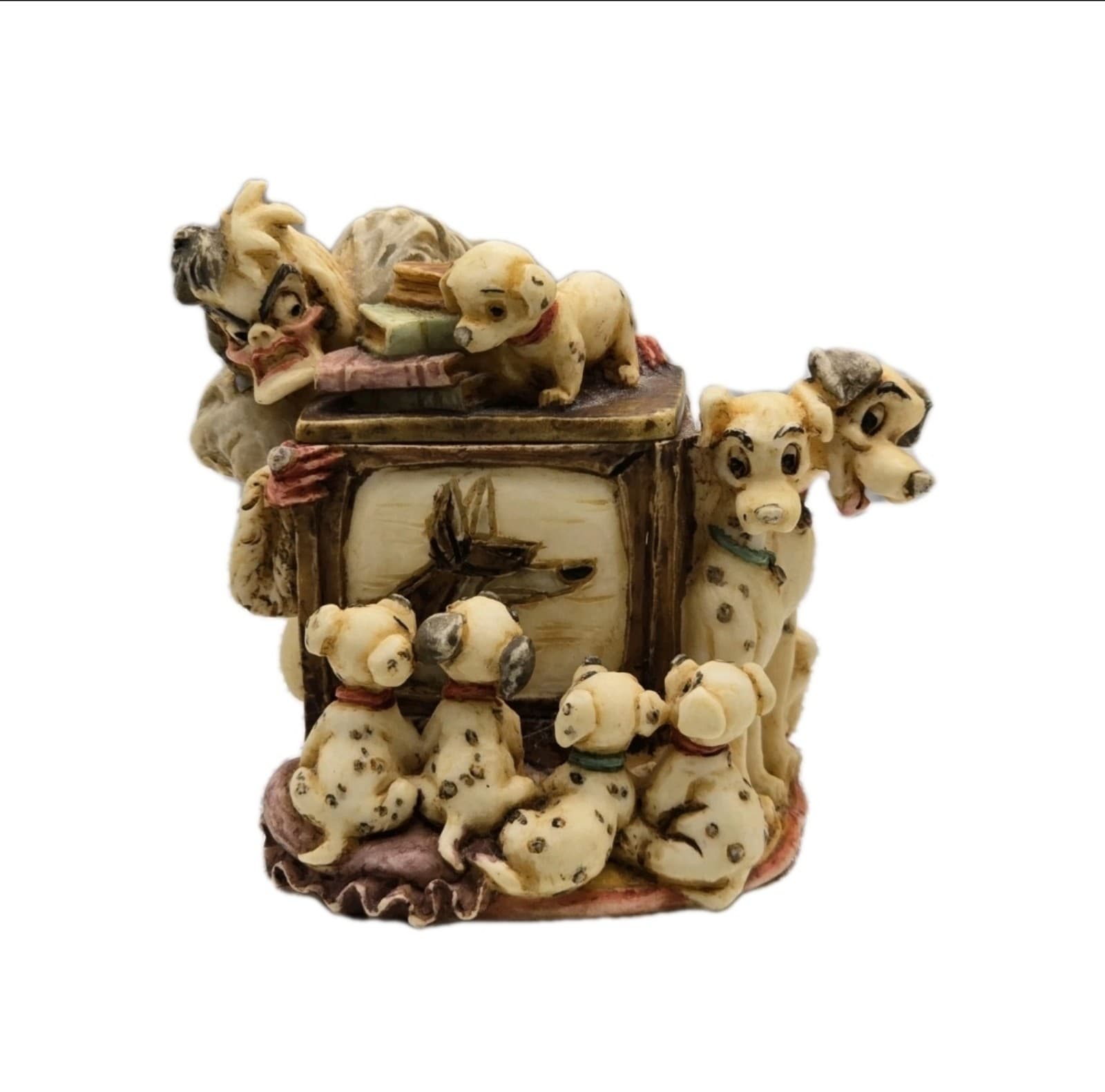 2002 Harmony Kingdom Disney Exclusive Hand Crafted 101 Dalmations Trinket Box