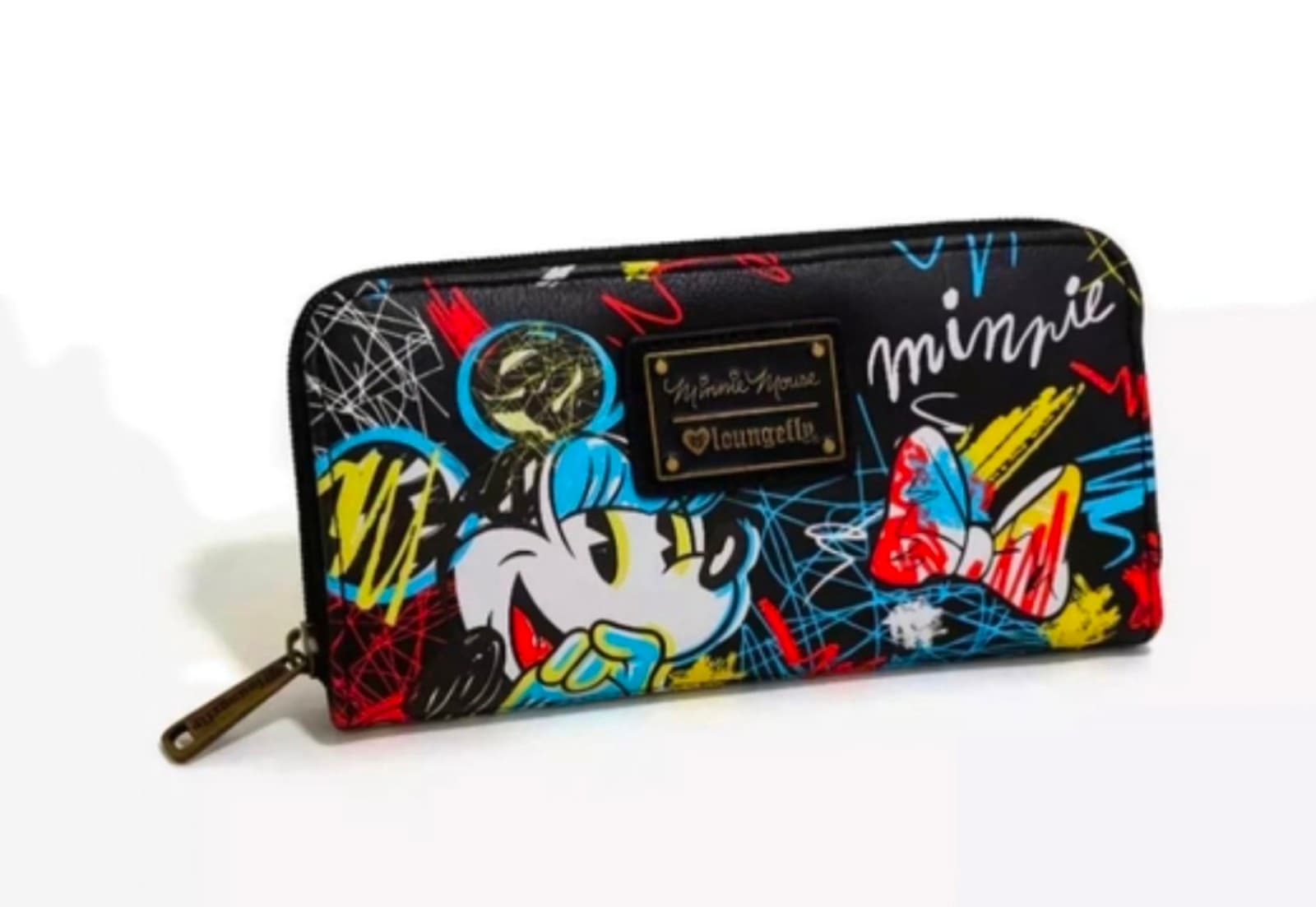 2017 Loungefly OG Disney Minnie Mouse Scribble Art Wallet
