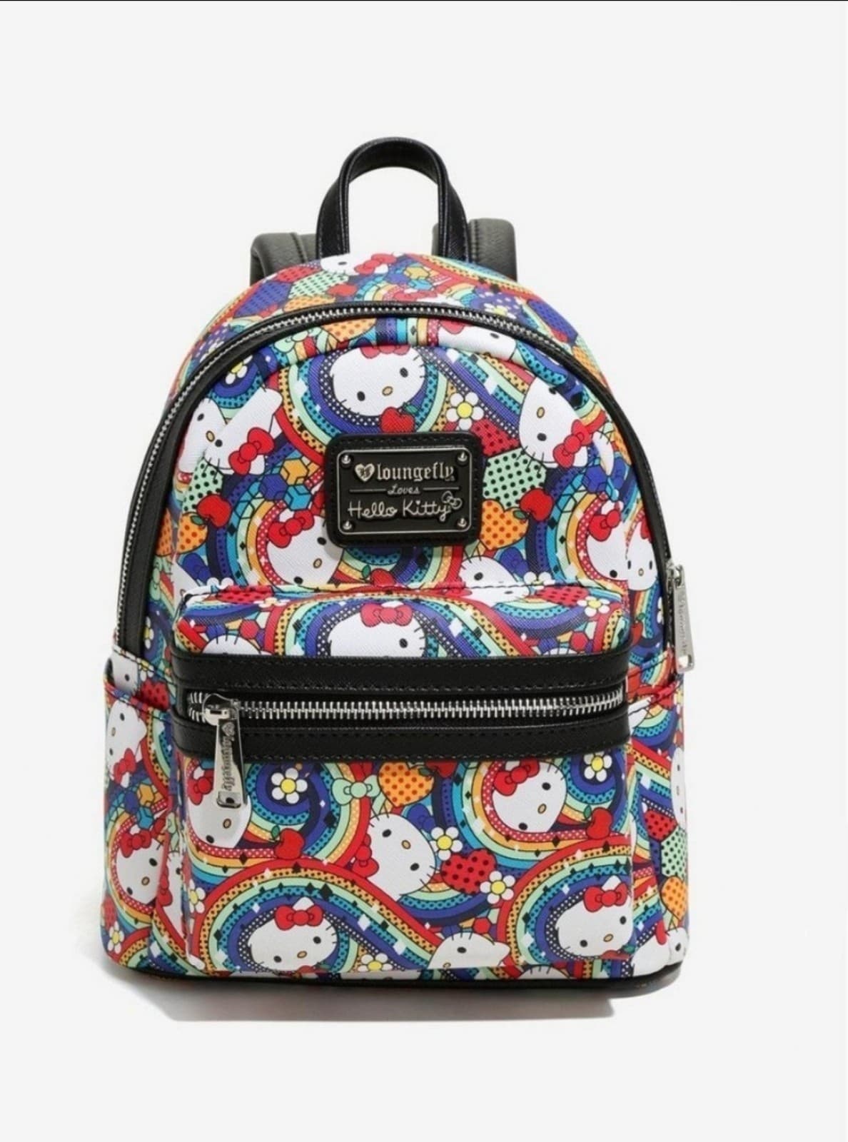 2018 Loungefly OG Hello Kitty Rainbow Mini Backpack