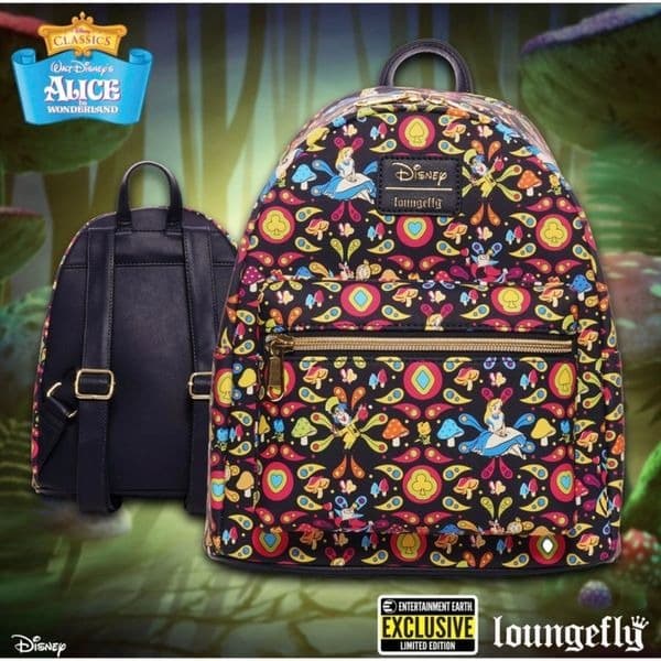 Loungefly Disney Alice in Wonderland Retro Mini Backpack
