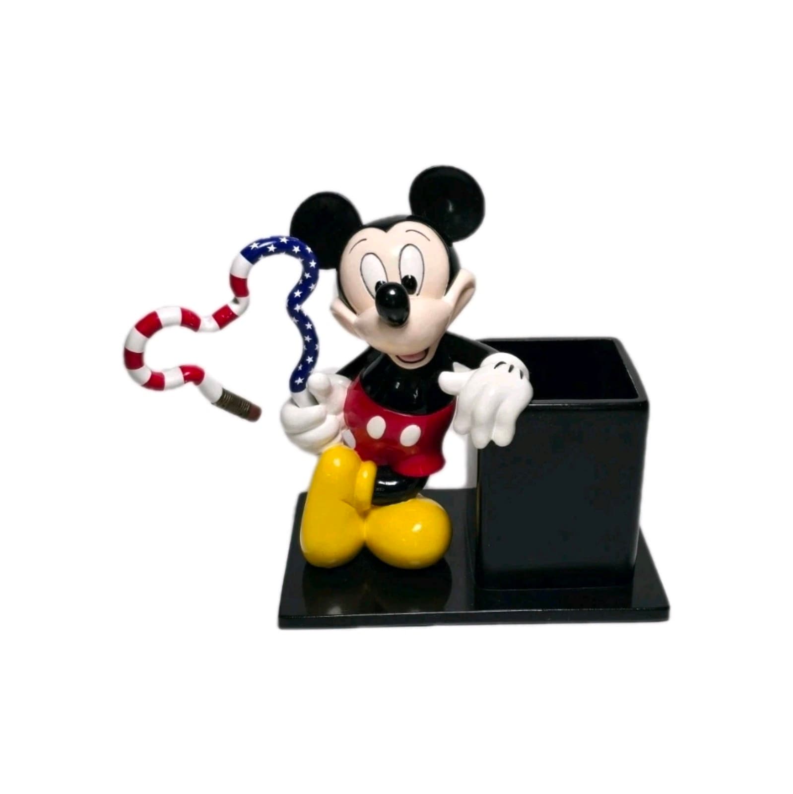 Vintage Rare 1997 Disney Mickey Mouse Resin Pencil Cup Desk Accessory