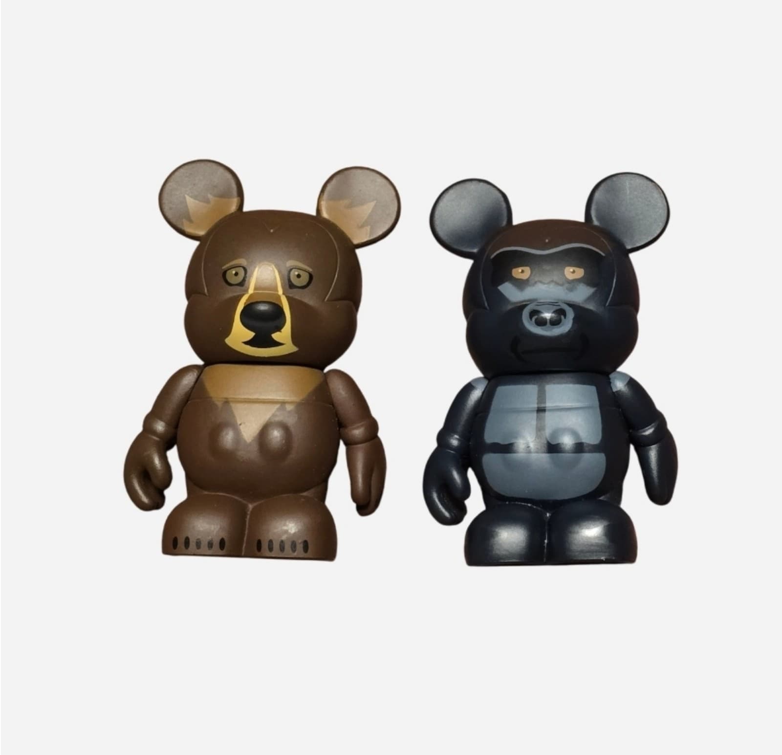Disney Vinylmation Animal Kingdom Bear & Gorilla With Hidden Mickey 3" Figurine