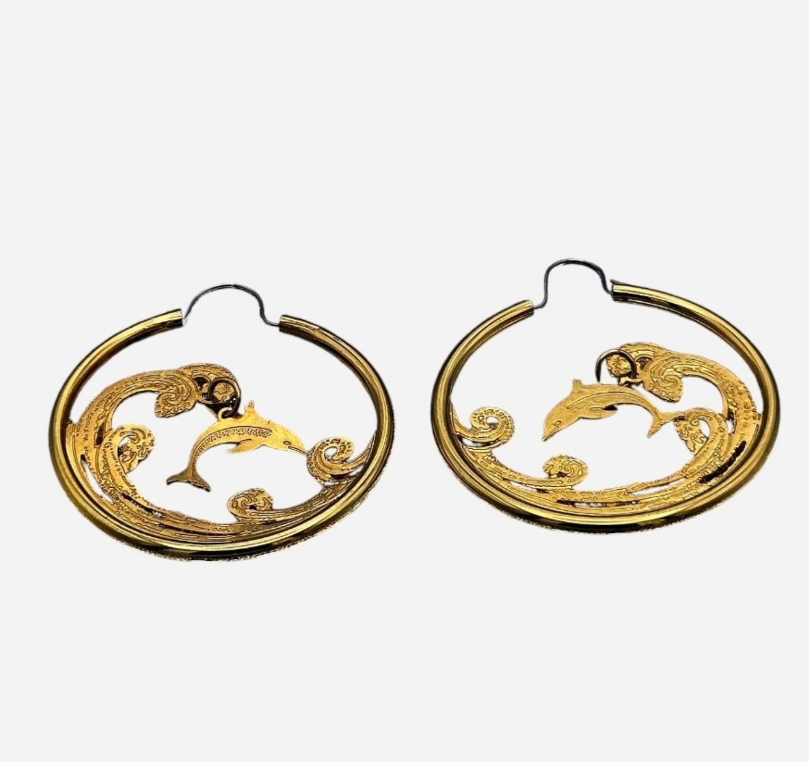 Intricate Dolphin Earrings