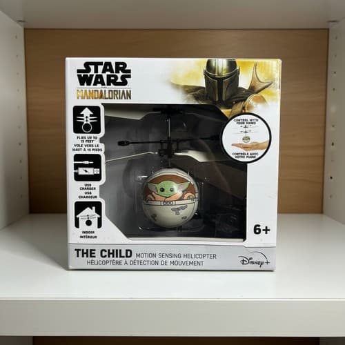 World Tech Toys Star Wars The Mandalorian Grogu Flying Helicopter New in Box