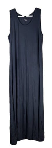Amazon Essentials Women's Navy Blue Sleeveless Maxi Tank Dress Size Large Tall