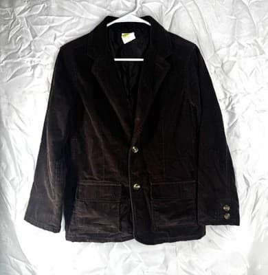 Crazy 8 Jacket Kids XL Brown Corduroy 2-Button Sport Coat Blazer Casual Dressy