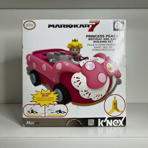 K'NEX Mario Kart 7 Princess Peach Birthday Girl Kart Set 38570 Factory Sealed